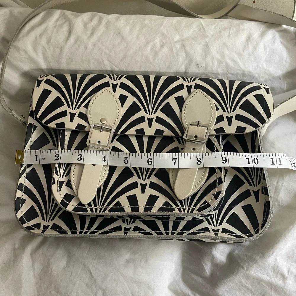 The Cambridge Satchel Company White and Black Patterned Women's Crossbody Bag - Picture 7 of 10